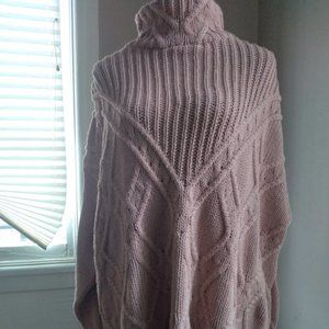 Vintage Pink Cable Knit Sweater | Size XL
